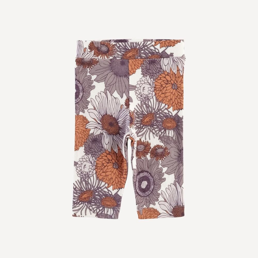 Kate Quinn Caramel Mauve Sunflower Leggings Pants 6Y Organic Cotton